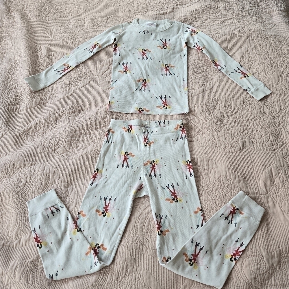 Hanna Andersson Girls 100% organic cotton Pajama set size 130sm US 8